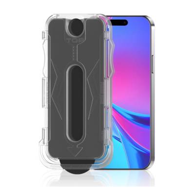 Apple iPhone 15 Pro Max Zore Kolay Uygulama Aparatlı 5D Magic Privacy Glass Hayalet Cam Ekran Koruyucu