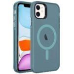 Apple iPhone 11 Kılıf Zore Magsafe Şarj Özellikli Buzlu Transparan C-Pro Sert Kapak - 