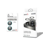 Apple iPhone 16 Zore CL-12 Premium Safir Parmak İzi Bırakmayan Anti-Reflective Kamera Lens Koruyucu - Açık Yeşil