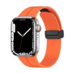 Apple Watch 7 42mm Zore KRD-84 Silikon Kordon - Turuncu
