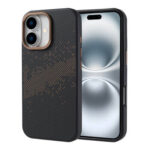 Apple iPhone 16 Kılıf Magsafe Şarj Özellikli Karbon Fiber Tasarımlı Zore Vave Kapak - Gold