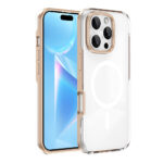 Apple iPhone 16 Pro Max Kılıf Magsafe Şarj Özellikli Çıkarılabilir Arka Yüzeyli Zore Polar Kapak - Gold