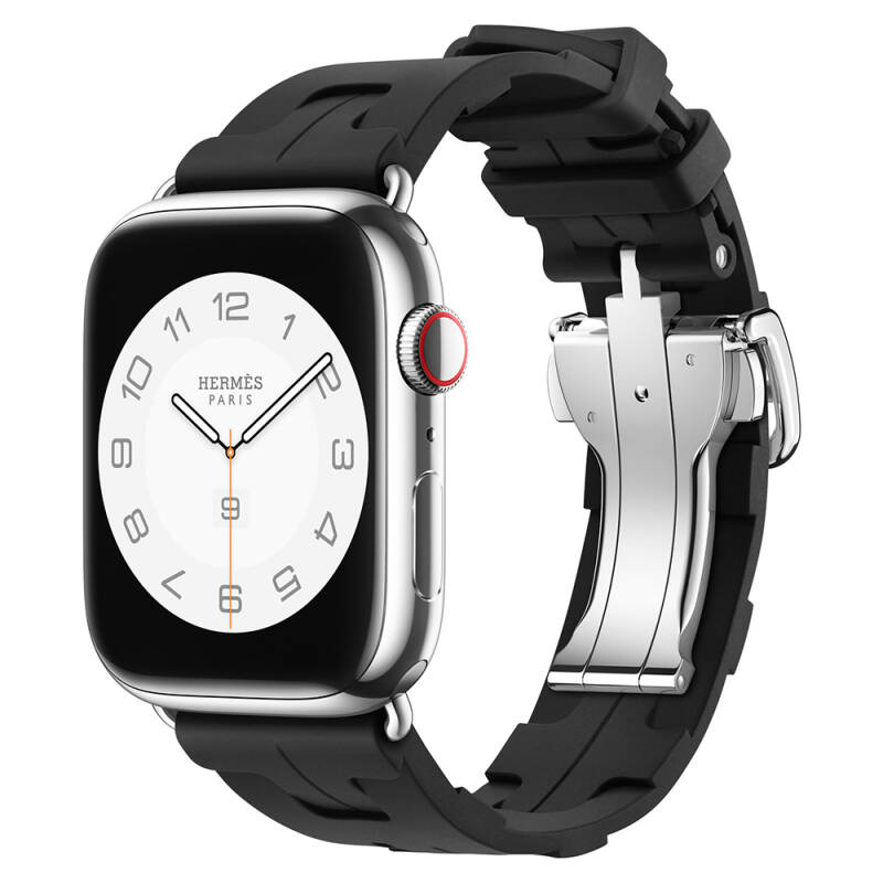 Apple Watch 7 38mm Spor Görünümlü Zore KRD-94 Silikon Kordon
