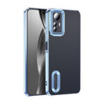 Xiaomi Redmi Note 12S Kılıf Kamera Korumalı Logo Gösteren Zore Omega Kapak - Sierra Mavi