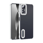 Xiaomi Redmi Note 12S Kılıf Kamera Korumalı Logo Gösteren Zore Omega Kapak - Gümüş