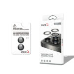 Apple iPhone 17 Zore CL-12 Premium Safir Parmak İzi Bırakmayan Anti-Reflective Kamera Lens Koruyucu - Gri